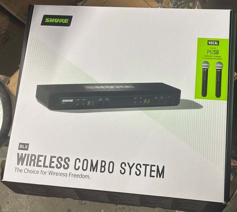 Shure BLX288/PG58 Dual-Channel Wireless Handheld Microphone System